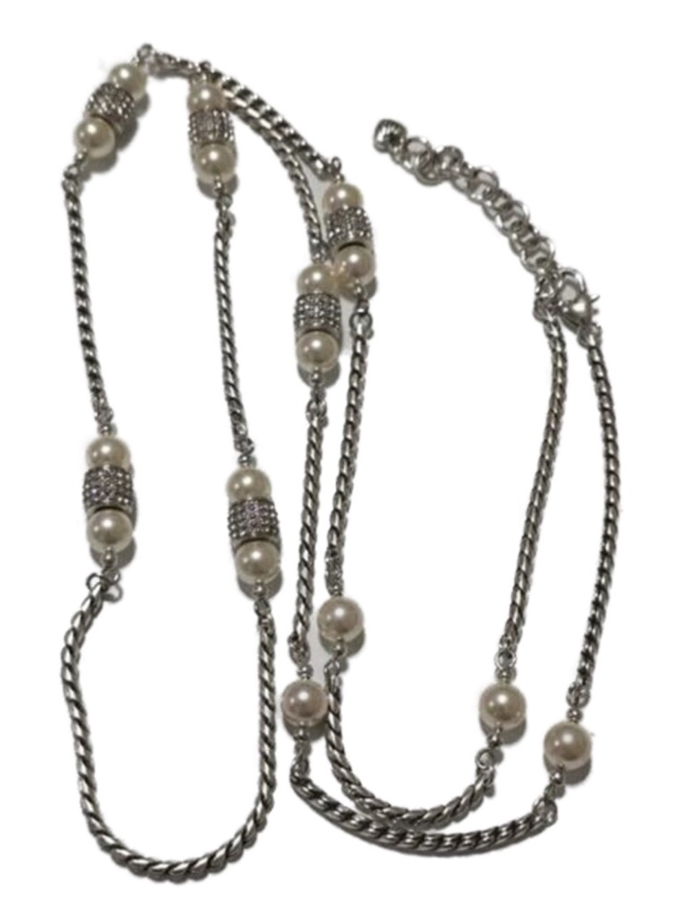 Brighton Meridian Pearl and Crystal Station Necklace